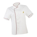 Unisex Single Breasted Short Sleeve Chef Jacket Coat Uniform Cook M