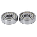 2 Pcs 6200ZZ 10mm x 30mm x 9mm Double Shielded Ball Bearings W5Y5