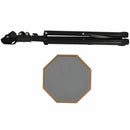 8-Inch Gray Rubber Wood Dumb Drum Practice Training Drum Rack With Bracket