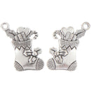 10pcs/lot Charms Christmas stocking Pendants Jewelry Making DIY Handmade CraftJ+