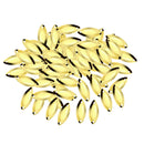 100pcs Fly Fishing Spoons Lure Hard Sequins Baits Golden L
