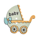 10 pcs wood sewing button scrapbooking crafts baby carriage mixed two holes BX
