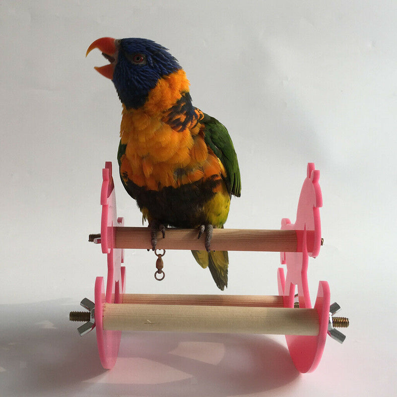 Parrot Bite Toys Swing Plastic Hobbyhorse Stand Bars Rocking Chair Platform
