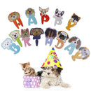 Dog Decor Banner Bunting Garland Banner Pet Party Decor Pet Birthday FlagTEUS