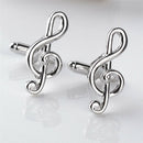 1Pair Cufflinks Music Note Cufflink  Men's Gifts  Creative New Fashion Design M&