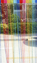 Rainbow String Tassel Fringe Door Curtain Window Room Divider 200x100cm