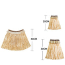 Hawaiian Grass Skirt Suit Elastic Arm Sleeve Feet Cover Grass Skirt Hula Da
