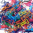 100pcs Bone Shape Multicolor Metal Paper Clips