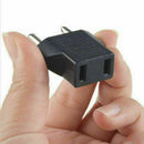 US/AU Universal to EU Euro Europe AC Power Plug Adaptor 2pin Travel Convert G1J3