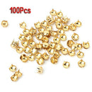 100 pcs Metal Rivet Nail DIY Accessories 6mm Round leather clothing Punk Go N2F3