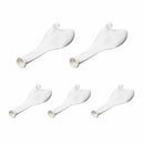 White 6' Latex Hearts Balloons x 5 - Qualatex M6G1