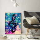 Painting By Numbers Kit DIY Music Note Hand Painted Canvas Oil Art Picture A