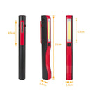 3W COB LED Work Light Magnetic Clip Rechargeable Inspection Flashlight