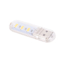 Portable Keychain USB Power 3 LED Night Light  Camping Lamp Torch WarmLJ