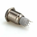 Self-locking 16 mm Blue LED Light 12V 3A Angel Eye Metal Switches