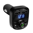 Car Wireless BluetoothV5.0 Handsfree FM Transmitter MP3 Charge Port Player S1H1
