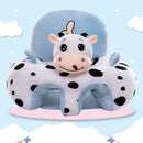 Cute Baby Sofa Cover Learning to Sit Seat Feeding Chair Case N/Cotton (A) A