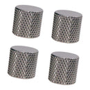 4 Piece Black Metal Speed Control Knobs Volumes Tones - Electric Guitar Parts