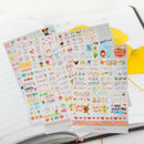 Cute 6 Sheets DIY Word Expression Diary Album Stickers Calendar Card-crapbooking
