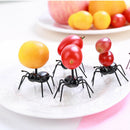Mini Ant Fruit Fork Plastic Cake Dessert Forks Tableware For Party Decoratio Hn