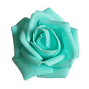100Pcs Foam Rose Head Artificial Flower Bouquet Wedding Decor Blue+Rosy