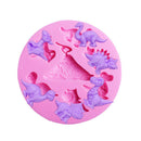 Dinosaurs Silicone Fondant Cake Decor Mould Chocolate Baking Sugarcraft Mold  T
