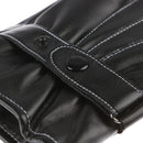 Leather Gloves Full Finger Mens Motorcycle Driving Winter Warm Touch Screen3C