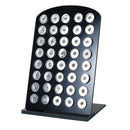 Black Acrylic Snap Stands Display Detachable Set for 18mm Snap Button Charm
