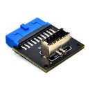 USB 3.0 19-Pin Internal Header to USB 3.1 3.2 Type C Key A 20-Pin Adapter A