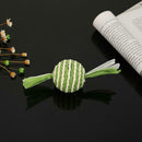 6pcs Candy Shaped Sisal Hemp Balls Cat Kitten Interactive Scratching Toys