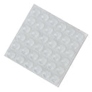 36Pcs Self-Adhesive Silicone Feet Semicircle Clear Bumper Door Furniture Pad