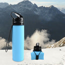Outdoor Collapsible Travel Silicone Telescopic Kettle Sports Water Bottle H