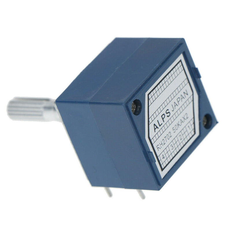 1Pcs potentiometer 50K log alps audio amp volume control pot stereo w loudne Gw