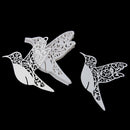 50x Beauty Bird Wine Glass Place Cards Wedding Name Party Table Decor Ivory