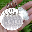 1pcs Mini White Flashlight Key chain LED Light Lamp Key Ring