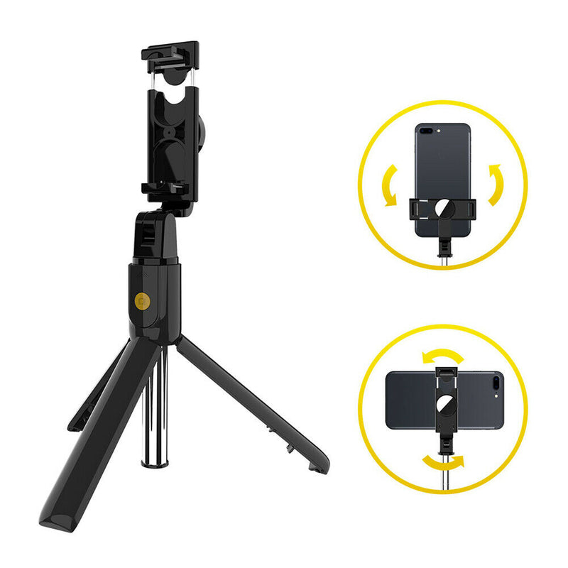 K10 Bluetooth Handheld Extendable Wireless Smart Remote Selfie Stick Tripod A