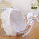 Bridal Crystal Heart Flower Girl Basket + Ring Bearer Pillow Wedding Party