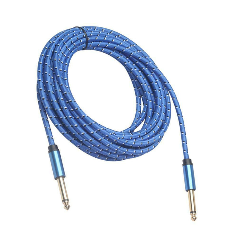 20ft 6.35 mm Jack Mono Audio Cable Male to Male for Guitar Mixer Amplifier