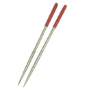 4.5mm x 180mm Lapidary er Round Rat Tail Diamond Needle Files 2 Pcs O9E6