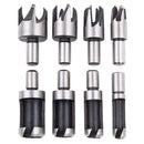 8pcs Carbon Steel Round Handle Wood Plug Drill Bits Claw Type Wood Drill