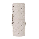 Leather Rhombus Rivet Makeup Storage Holder Cup w/Buckle for Makeup Brush A
