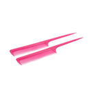 10 x Plastic Hairdressing Pointed Toothed Hair Styling Rat Tail Combs F1E3
