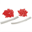 300Pcs (50set) 2.54mm JST SYP 2-Pin Female & Male Red Plug Housing Crimp