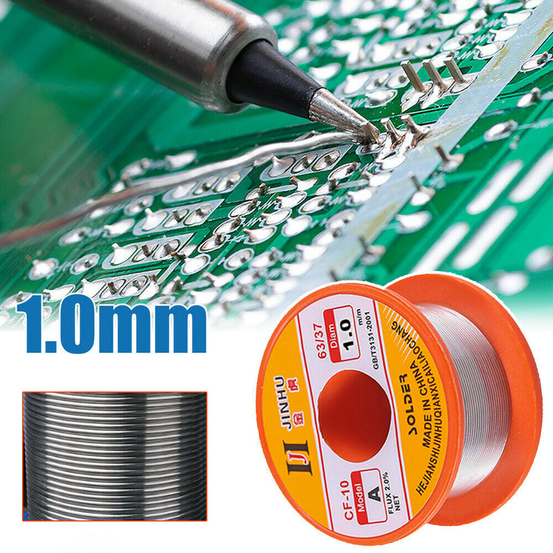 37/63 Tin Lead Line Soldering 1.0mm Rosin Core Solder Flux Welding Wire Reel Hot