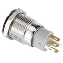 Self-Locking ON/OFF 12V Car Aluminum LED Power Push Button Switch Red