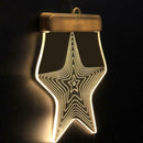 Star LED Fairy String Light Hanging Wall Lamp Wedding Party Window Decor