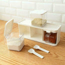 3 Grids Spice Jar Rack Condiment Storage Seasoning Bo Kitchen Food X9R1