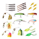 22Pcs Fishing Lures Kit Mixed Hard Soft Lures Spoon Baits And Accessories