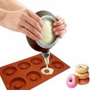Silicone Donut Mould Muffin Cupcake NonStick Angel Circle Handmade Mold PanTray
