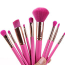 9pcs Pink Makeup Brushes Foundation Powder Eye Shadow Brush Cosmetic Tool